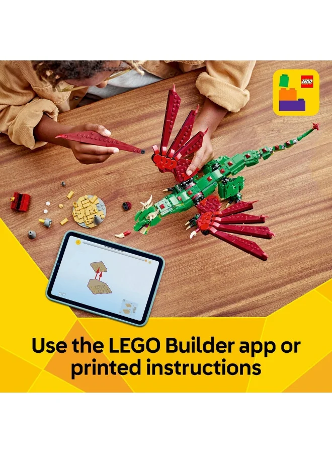 LEGO Creator 3in1 Medieval Dragon Creature Toy Playset 31161 (715) Pieces