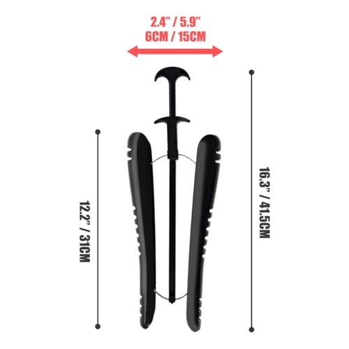 WAJJ Women Boot Calf Stretcher Adjustable Shoe Trees Length Width Keeper Shaper (Black) - Image 4