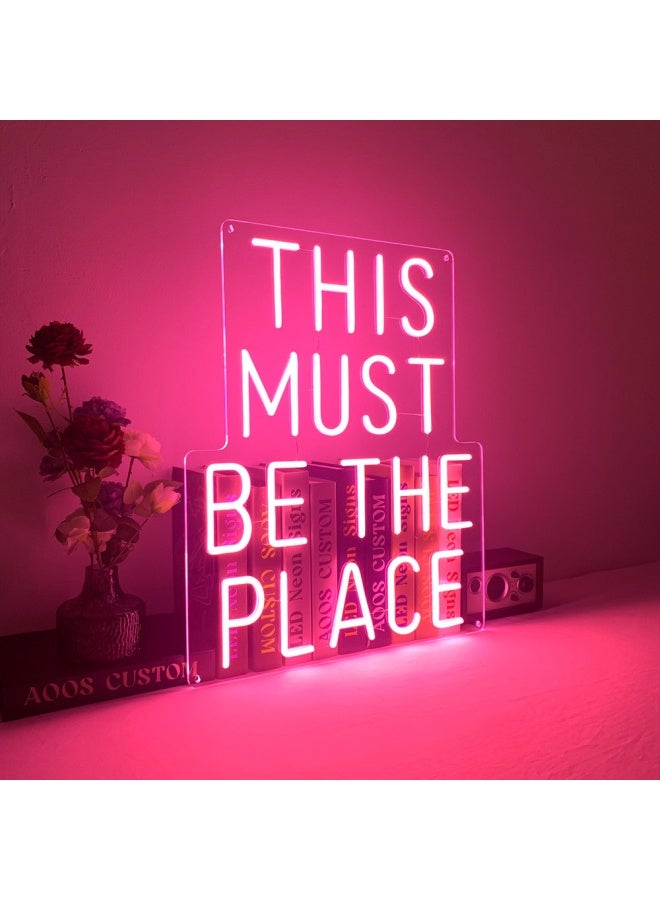Wayfair This Must Be The Place 18" Neon Sign  - Image 1