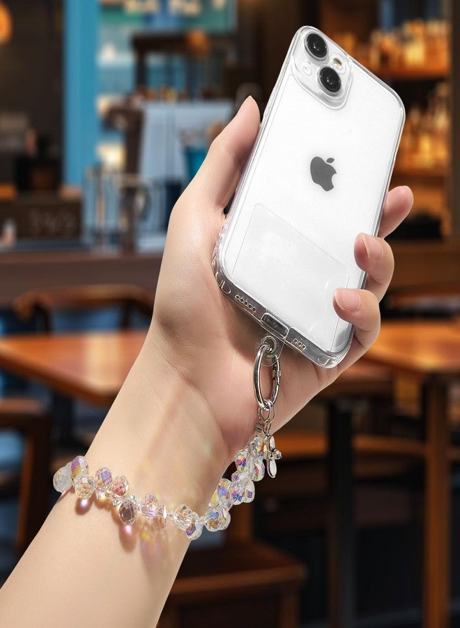 QIUTIMIY Crystal Beaded Phone Wrist Strap for Women,Phone Charm Cellphone Layard Chain with Tether Tab(Style 1) - Image 4