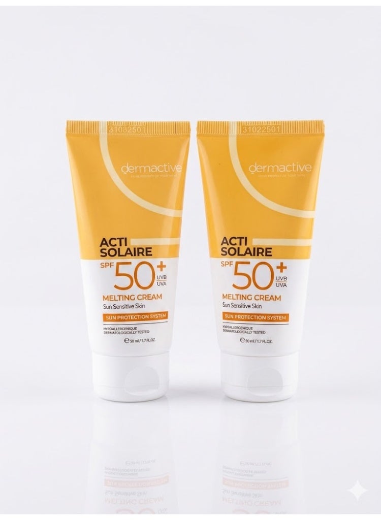 Dermactive ACTI SOLAIRE SPF 50+ UVV - UVA MELTING CREAM Sun Senstive Skin 50 ml - Image 1