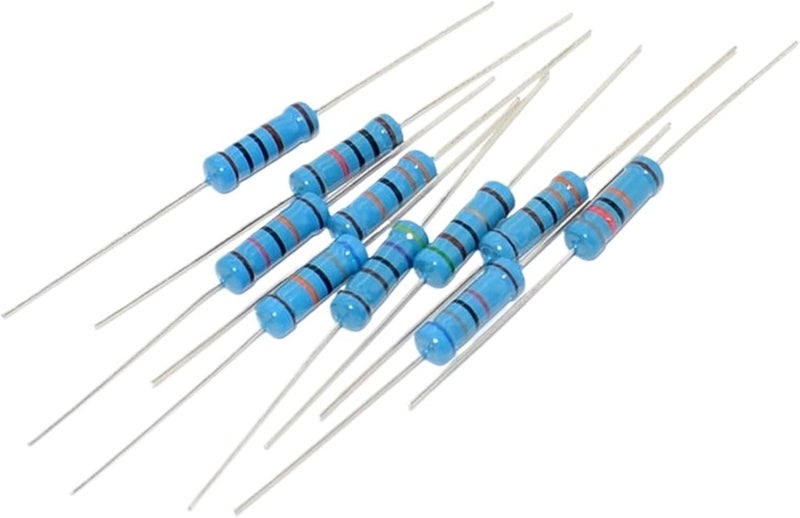 10pcs 3W 8.2R 82R 820R 8.2K 82K 820K 8R2 82 820 R K Ohm Accuracy 1% Five-Color Ring Resistance 0.1R-910K Metal Film Resistor(MF 3W 0.12R 10pcs) - Image 1