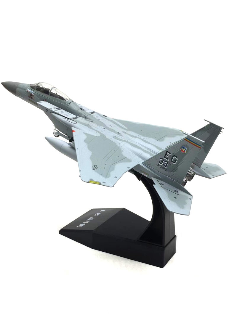 1/100 Scale Model Aircraft F-15 American Eagle Supersonic Fighter Simulation Aircraft Model Fighter Jet Model Airplane - Image 1