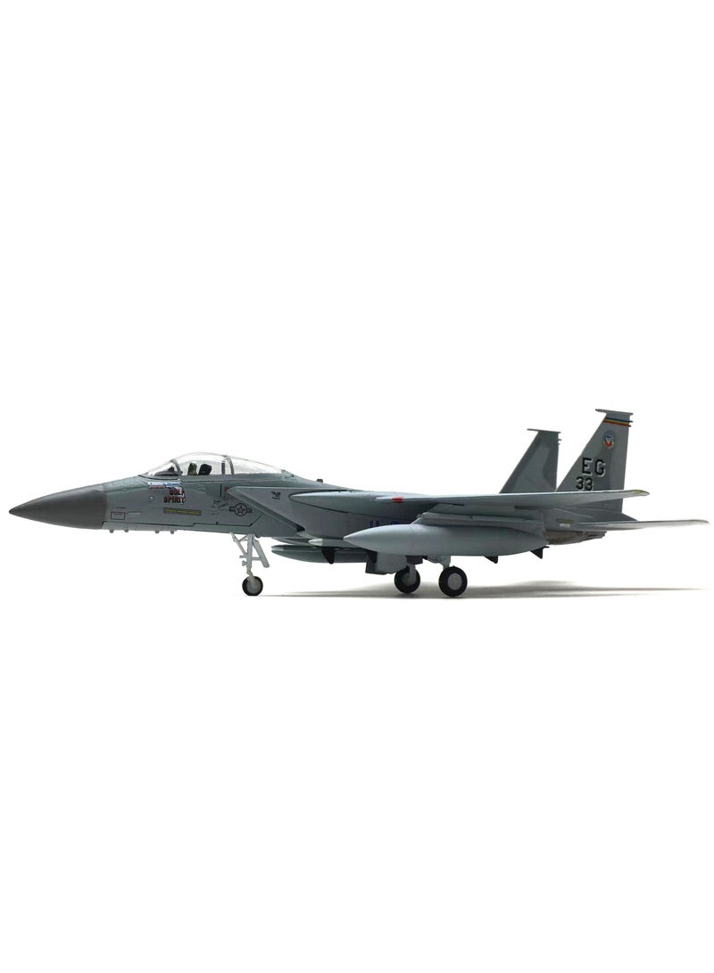 1/100 Scale Model Aircraft F-15 American Eagle Supersonic Fighter Simulation Aircraft Model Fighter Jet Model Airplane - Image 3