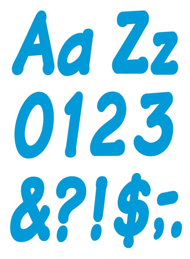 TREND enterprises, Inc. T-2702 Blue 4" Italic Combo Ready Letters - Image 1