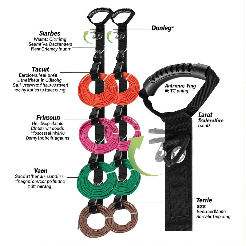 Cable Storage Strap Adjustable Connectable Vertical Hanger for Multiple Cord Rolls - Image 1