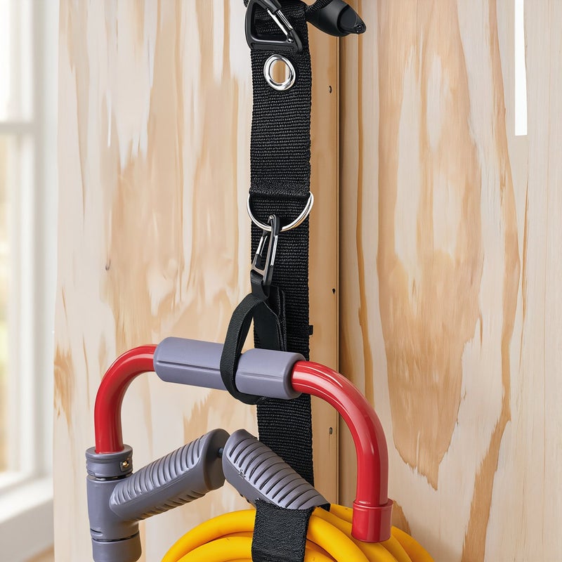 Cable Storage Strap Adjustable Connectable Vertical Hanger for Multiple Cord Rolls - Image 5