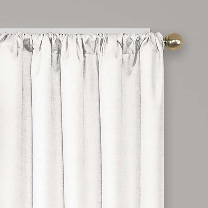 ECLIPSE Kendall Modern Blackout Thermal Rod Pocket Window Curtain for Bedroom or Living Room (1 Panel), 42 X 84, White - Image 3