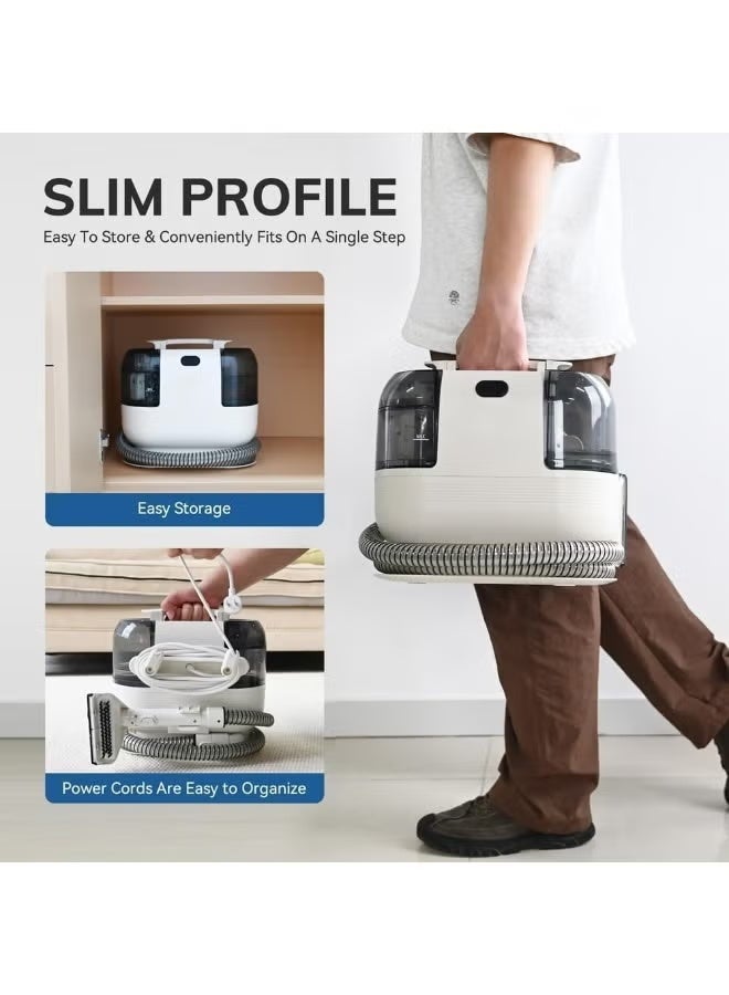 DENX Professional Carpet Cleaner – Heavy-Duty Carpet Vacuum with Accessories, Deep Cleaning for Home & Commercial Use, DX2909 - Image 5