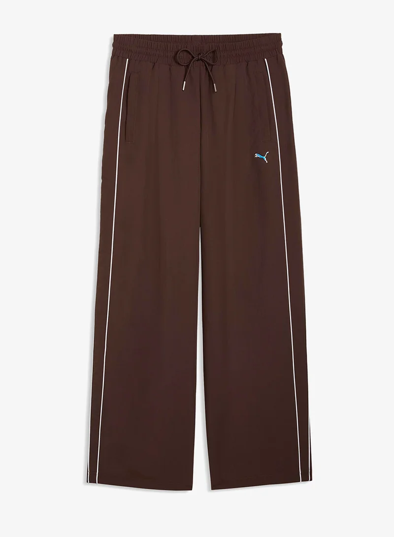 بوما T7 Piping Relaxed Woven Track Pants
