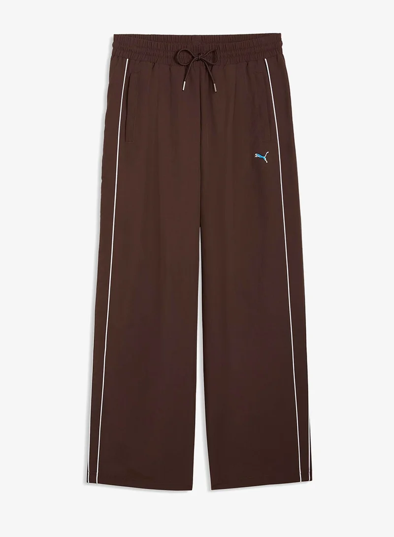 PUMA T7 Piping Relaxed Woven Track Pants