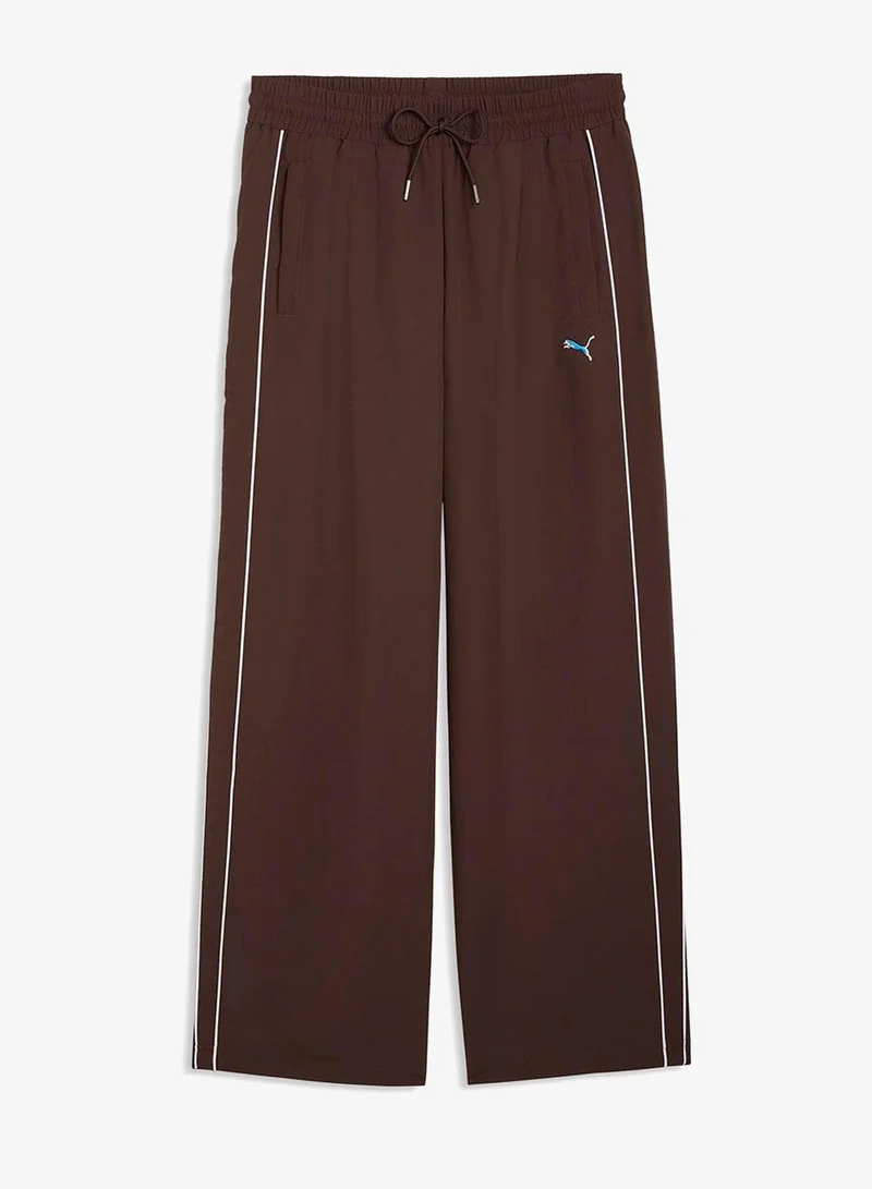 PUMA T7 Piping Relaxed Woven Track Pants