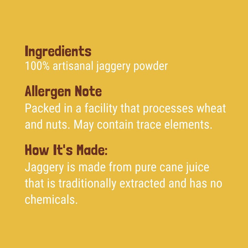 Slurrp Farm Jaggery Powder | Pure & Natural Cane Sugar Alternative | Unrefined Raw Gur Sweetener | Adds Rich Flavor to Tea, Coffee, Baking & Desserts | 10.58 Oz (300g) - Image 4