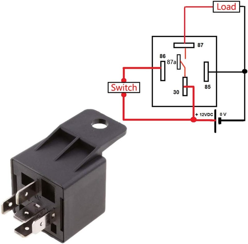 E Support Car Relay 12V 40A SPDT 5Pin Switch Automotive Pack of 5 - Image 3