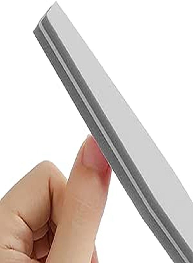 Professional Nail Files of 5 Pcs or Nail Buffer Half Moon Shape Double Sided Emery Board Nail File Tools for Nail Styling and Pet Pet Grooming for Salon and Home Purpose (Grey)