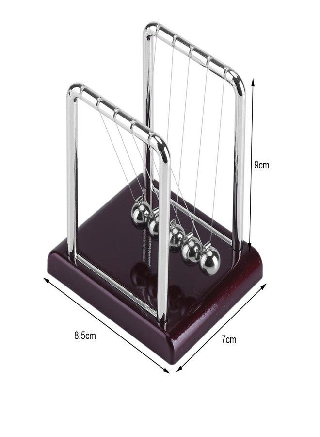 DEWIN Newtons Cradle Pendulum Steel Balance Swinging Magnetic Ball Perpetual Motion Desk Toy Physics Science Desk Fun Toy Swinging Kinetic Balls for Office Decor Gift 3.35 x 2.76 x 3.54 Inches - Image 2
