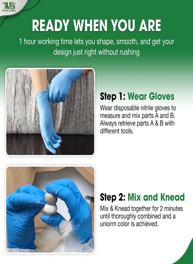 Aves Apoxie Sculpt Super White - 2 Part Modeling Compound (A & B) - 1 Pound, Apoxie Sculpt for Sculpting, Modeling, Filling, Repairing, Easy to Use Self Hardening Modeling Compound - Image 3