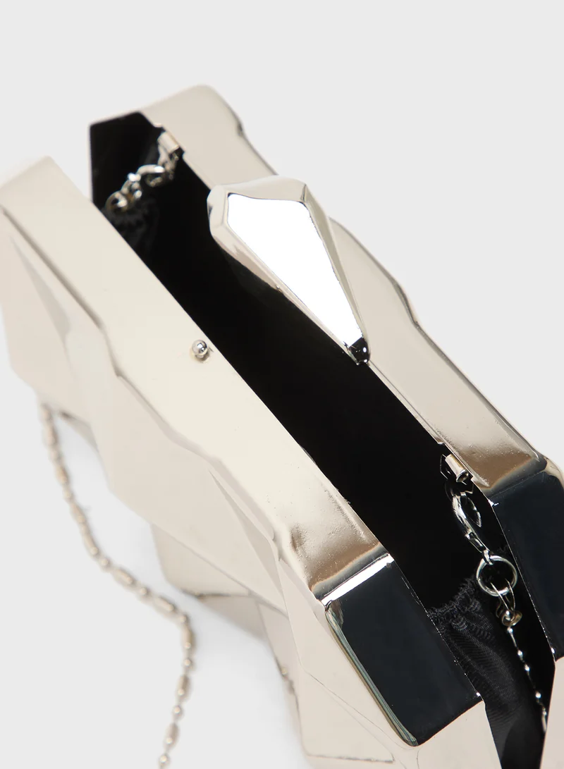 Ella Limited Edition Metallic Geometric Statement Clutch