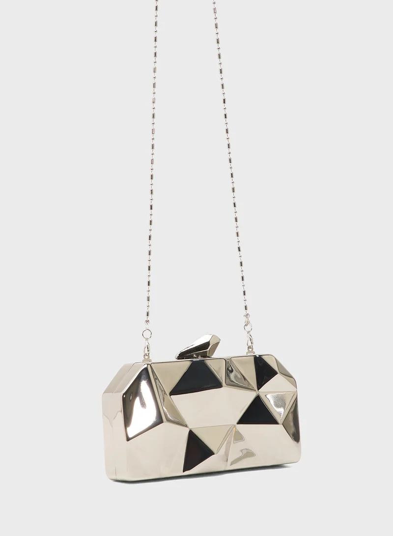 Ella Limited Edition Metallic Geometric Statement Clutch