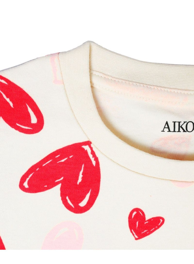 AIKO AIKO-Infant Cute Heart Design Long Two Piece Pyjama Set-18-24M - Image 3