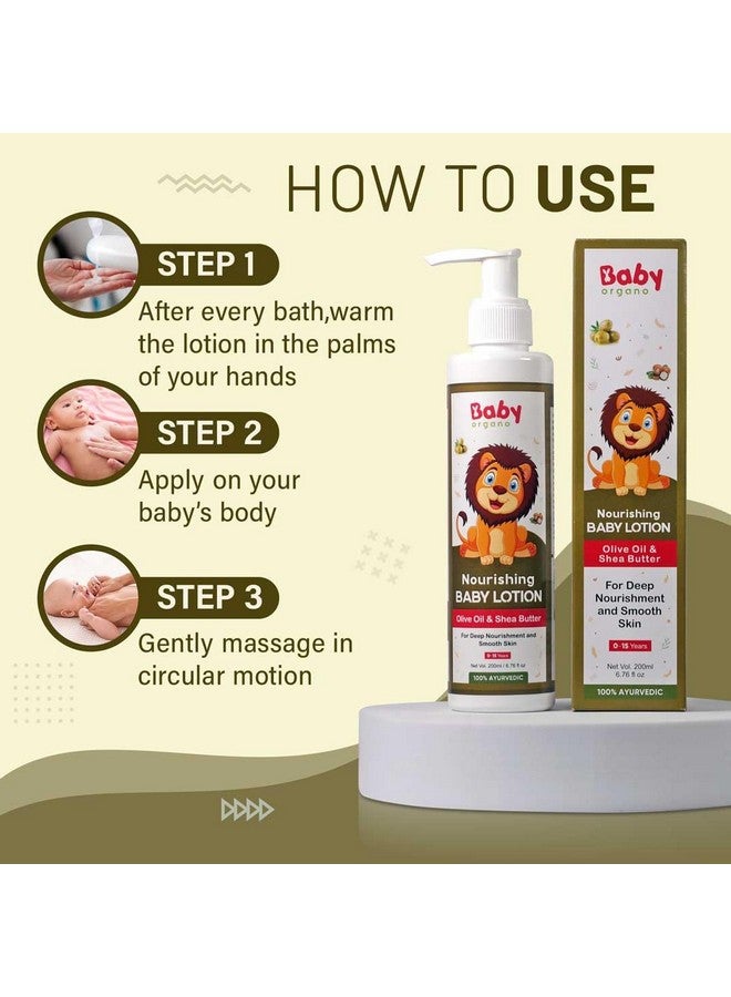 BabyOrgano Baby Wash & Lotion Combo For Kids (0-5 Yrs) 200Ml Each | Nourishing Ayurvedic Gentle On Skin Fdca Approved - Image 5