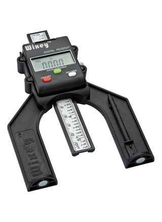 Wixey WR25 Mini 3" Digital Height Gauge for Woodworking, Displays Inches with Fractions or Millimeters, Magnetic Feet, Locking Rule, Digital Depth Gauge for Table Saw Blades, Routers, and DIY Projects - pzsku/Z7461FBFFD19E1B8B5E1BZ/45/1749324166/831d90ec-719e-49ff-930d-9d63d47b65d0