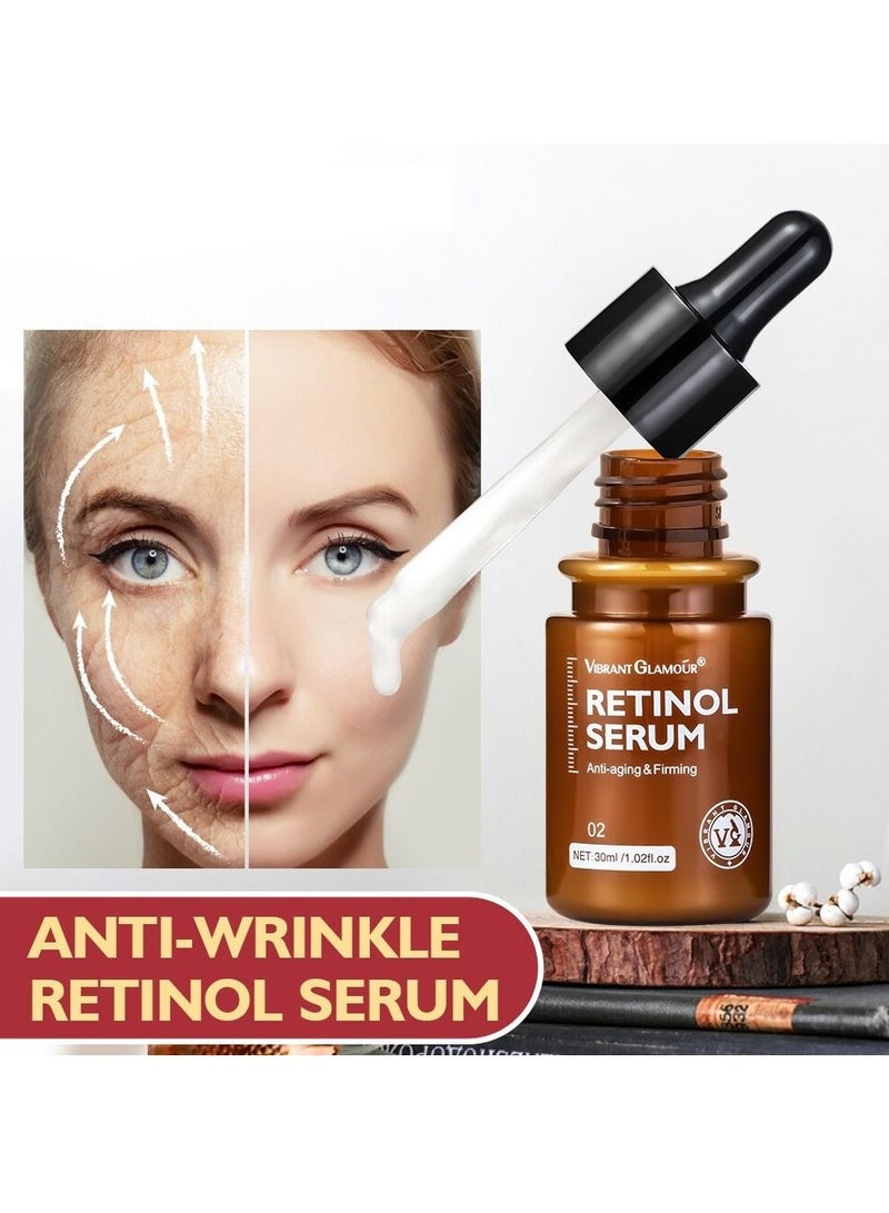 Vibrant Glamour سيروم الريتينول المضاد للشيخوخة والتماسك لعلاج الجفاف والخطوط الدقيقة والتجاعيد 30 مل - Image 4