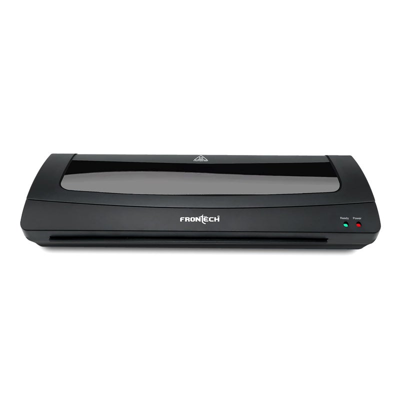 FRONTECH A3 Size Laminator Machine | Hot & Cold Lamination | 365W Power | Adjustable Temperature | Ideal for Any Document, Fully Automatic Portable All in One Laminator (LAM-0003,Black) - Image 1