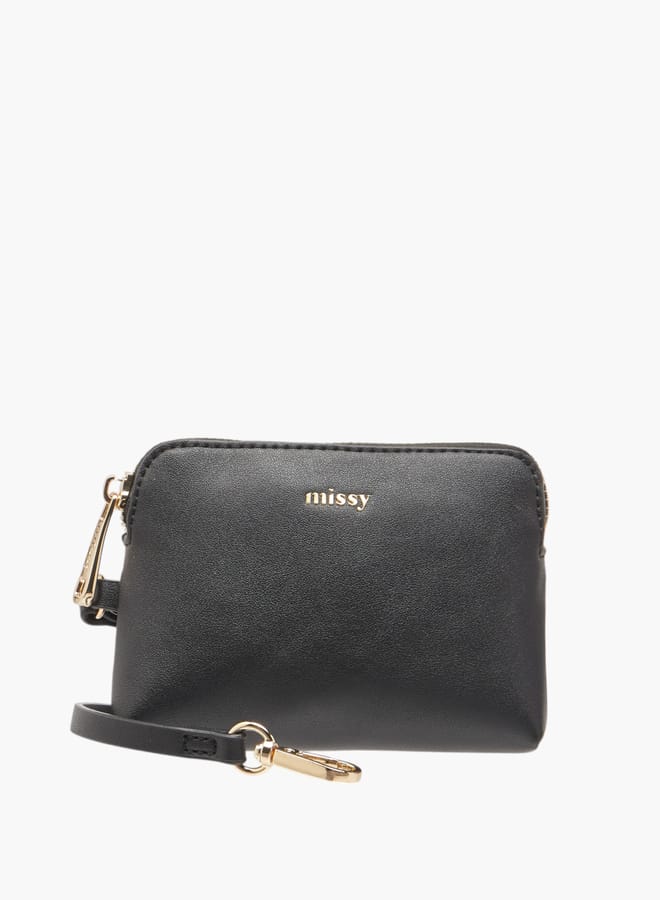 MISSY Women Textured Shoulder Bag with Detachable Strap and Pouch  - Image 4