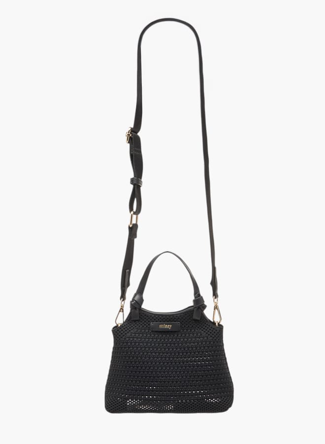 MISSY Women Textured Shoulder Bag with Detachable Strap and Pouch  - Image 2