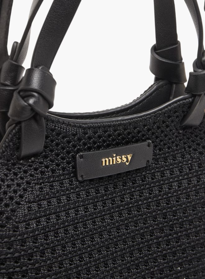 MISSY Women Textured Shoulder Bag with Detachable Strap and Pouch  - Image 5