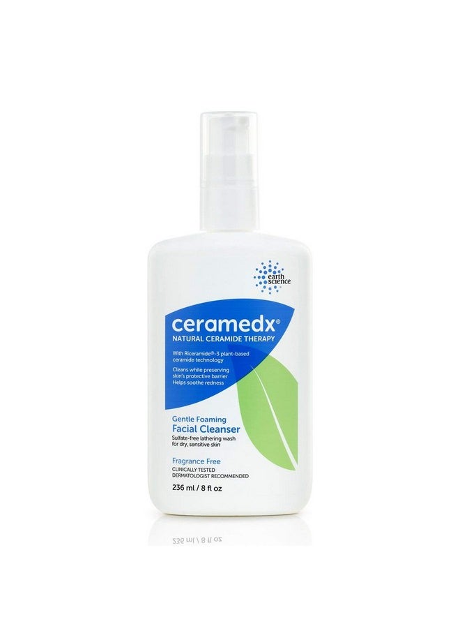 Ceramedx Ceramedx - Gentle Foaming Facial Cleanser | Natural Ceramide Cleanser for Dry, Sensitive Skin | Cruelty Free, Vegan & Fragrance Free | 8 fl oz  - Image 1