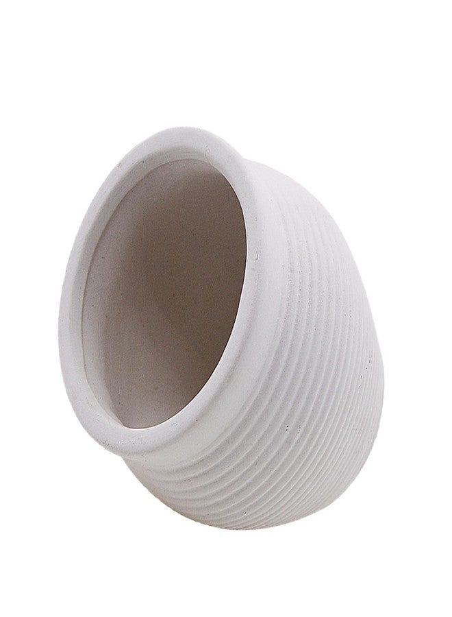 AnRui Ceramic Jar Betta Fish Tank Decor Clay Pot Aquarium Accessories Hideout Cave Decorations Ornaments for Small Fish, Shrimp, Cichlid to Play Hide Breed, Small White - Image 1