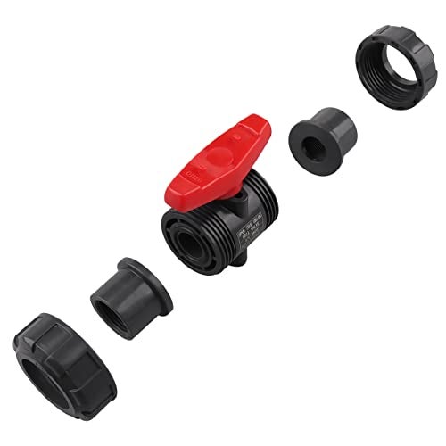 DERNORD PVC True Union Ball Valve NPT Threaded with Full Port, EPDM O-Rings, and Reversible PTFE Seats, Rated at 200 PSI (3/4 Inch NPT Threaded) - Image 4