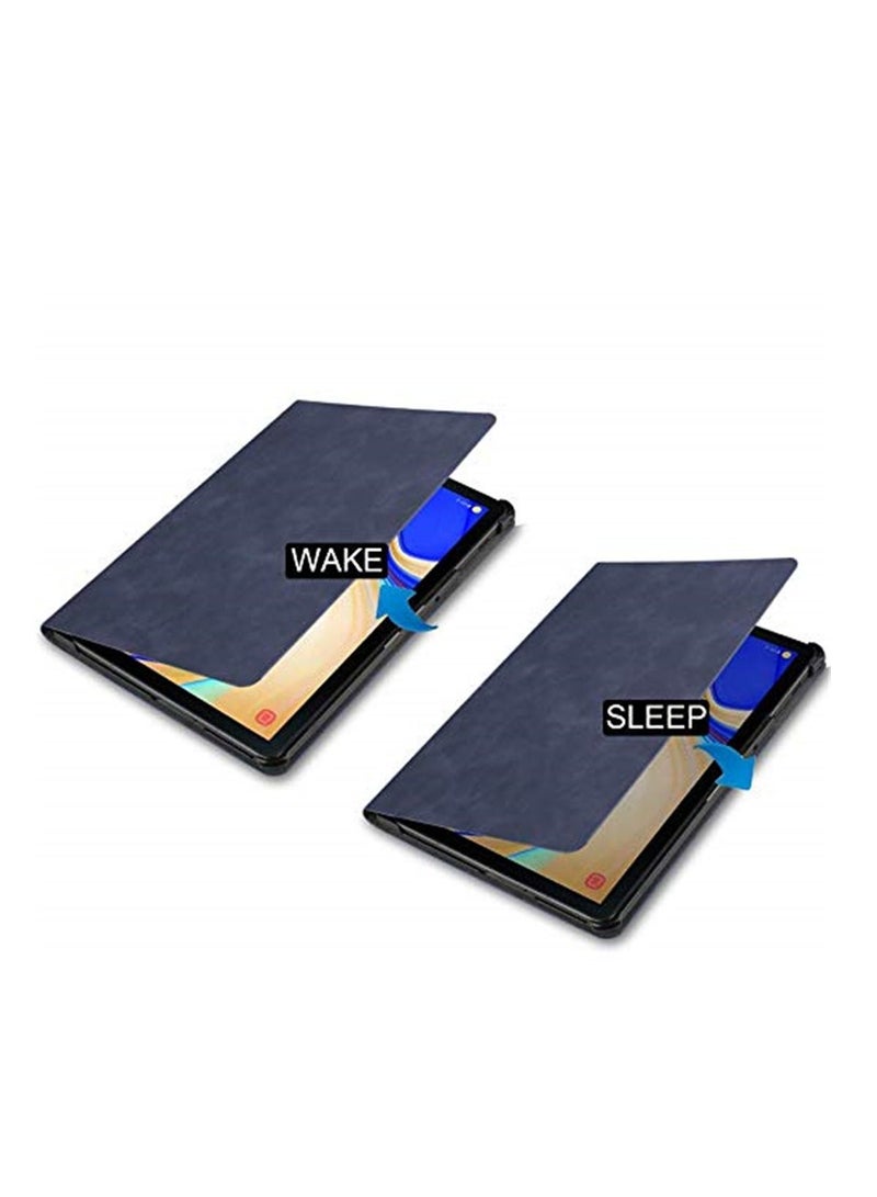 جراب مزود بحامل أقلام لهاتف Samsung Galaxy Tab S4 2018 10.5 T830 SM-T835 مقاس 10.5 بوصة وحامل لوحي بغطاء ذكي للاستيقاظ التلقائي للنوم - Image 5