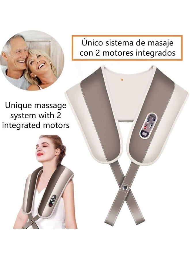 Shiatsu Neck & Shoulder Massager with Heat – Electric Deep Tissue Massage for Back Pain Relief – Multi-Use for Cervical, Legs, Thighs & Body Relaxation Suitable for Leg Thigh Chorded - Beating Massager - Shiatsu - Pain Relief - Massage - Image 4