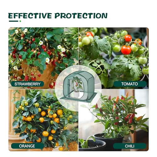 ToBoom UV-Resistant Durable Pop Up Plant Covers & Garden Mesh Netting - Protective Bird Netting for Tomato & Crop Protection, Portable Pop-Up Mesh Plant Covers for Raised Beds - Image 5