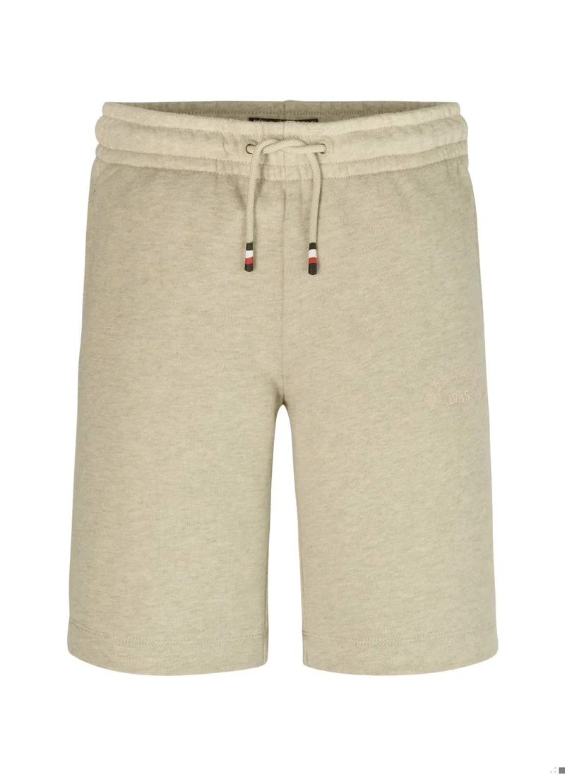 TOMMY HILFIGER Boys' Monotype 1985 Collection Arch Sweatshorts - Cotton, Beige