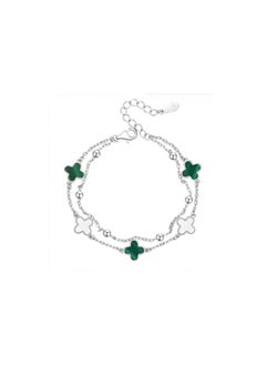 silver/green