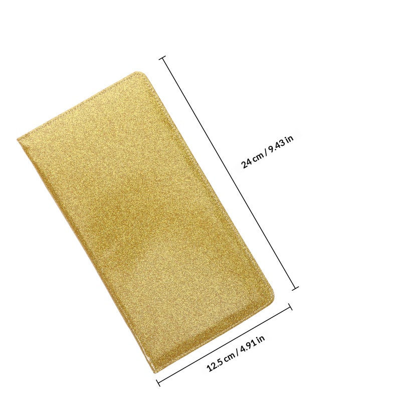 Car Insurance And Registration Holder Fake Leather Vehicle Document Organizer Glitter Wallet For Driver License And Cards Car Accessories For Men And Women - Image 2