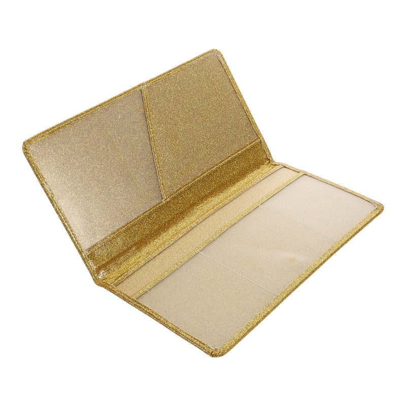 Car Insurance And Registration Holder Fake Leather Vehicle Document Organizer Glitter Wallet For Driver License And Cards Car Accessories For Men And Women - Image 1