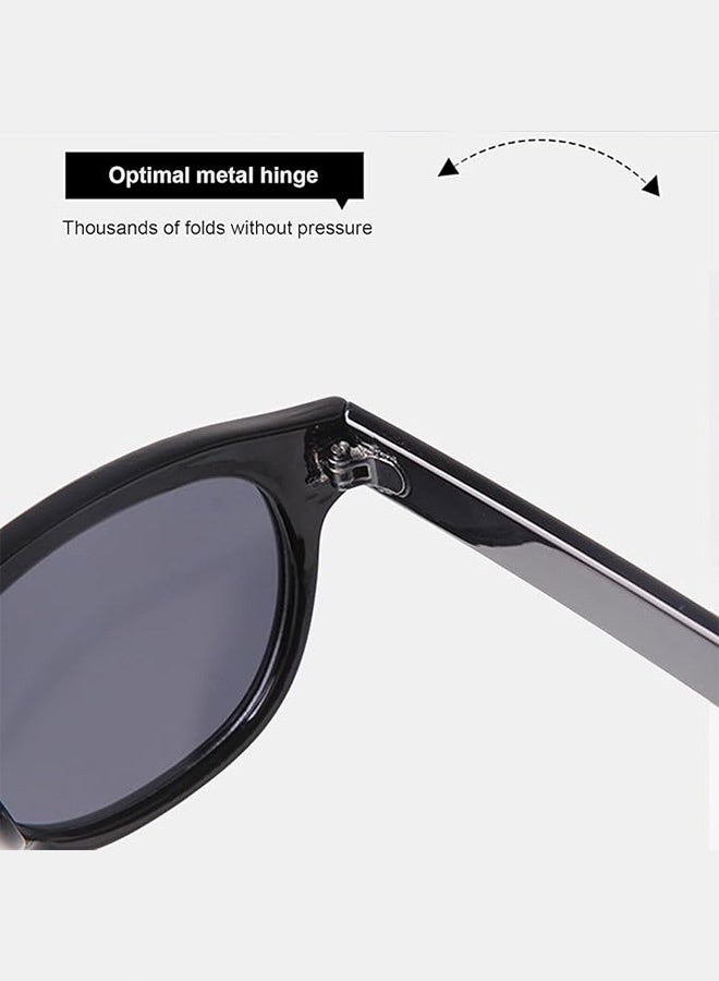 CIKJUK Classic Sunglasses Men Women Round Trendy Sun Glasses Retro Ultra-Light Men's Women's Sunglass Travel Driving Eyewear Daily Mens Shades UV Protection Sun Glas Black - Image 5