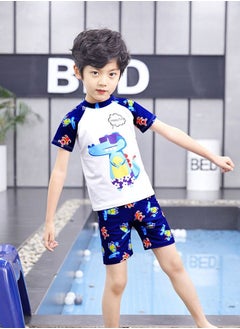 Generic Swimsuit Set，Short Sleeve Kids Rash Guard Dinosaur Boys Bathing Suit with Sun Cap for 3-6 Years，Swimsuit Set for Boys-Suitable for Children Swimming Sea, Beach, and Swimming Pool  - Image 4