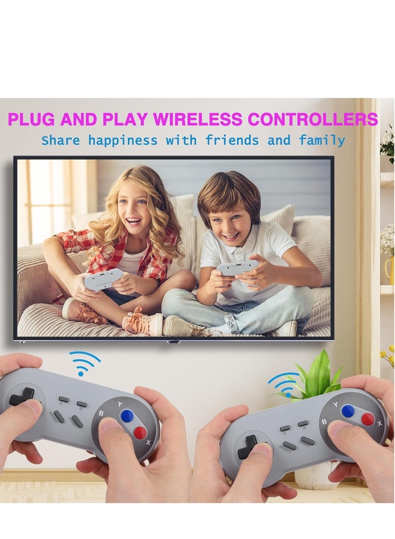 Excefore Classic Retro Mini Game Console, Built-in 500 Games with 2 Controllers, HDMI Port - Children Gift, Happy Childhood Memories  - Image 4