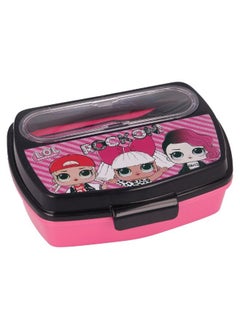 Disney Funny Sandwich Box with Cutlery LOL Surprise Rock On BPA Free Portable Lunch Container for Kids Customizable Design Perfect for Disney Cars Fans  - Image 3