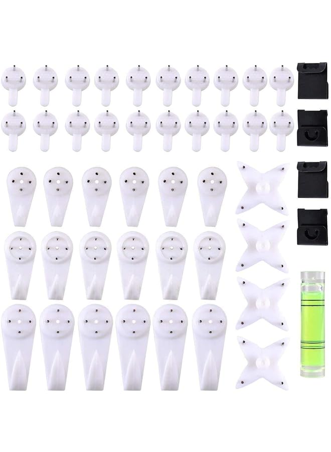 PROMASS promass Wall Hooks Picture Hangers, Invisible Traceless - Pack of 47  - Image 1