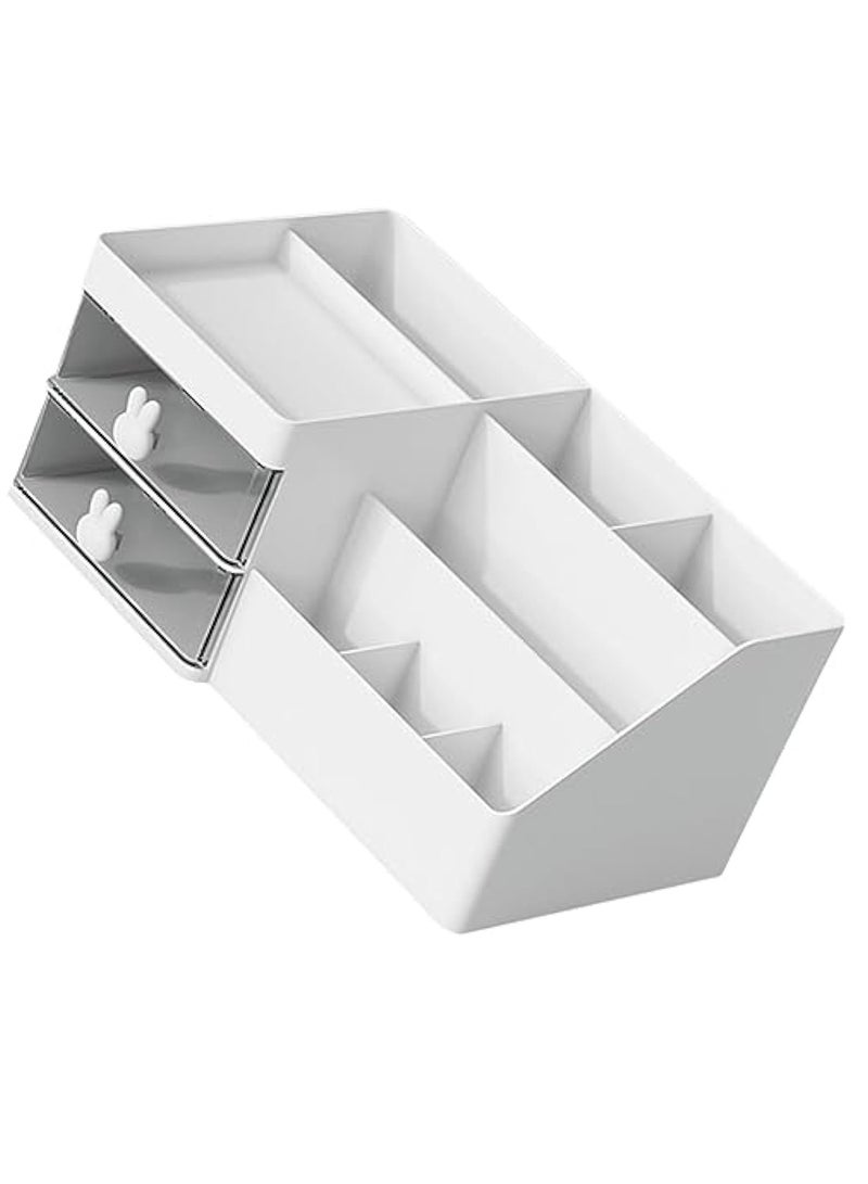 Arabest Makeup Organizer Versatile Indoor Storage Box for Cosmetics Skincare and Sundries Desktop Organizer for Bedroom Office and Living Room Elegant Design - Image 1