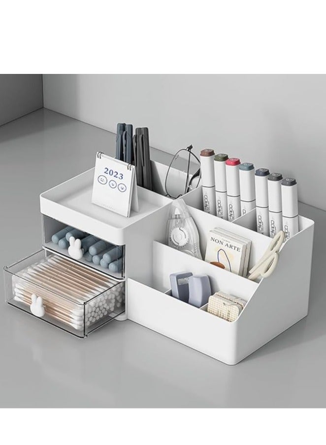 Arabest Makeup Organizer Versatile Indoor Storage Box for Cosmetics Skincare and Sundries Desktop Organizer for Bedroom Office and Living Room Elegant Design - Image 2
