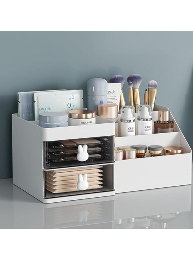 Arabest Makeup Organizer Versatile Indoor Storage Box for Cosmetics Skincare and Sundries Desktop Organizer for Bedroom Office and Living Room Elegant Design - Image 3