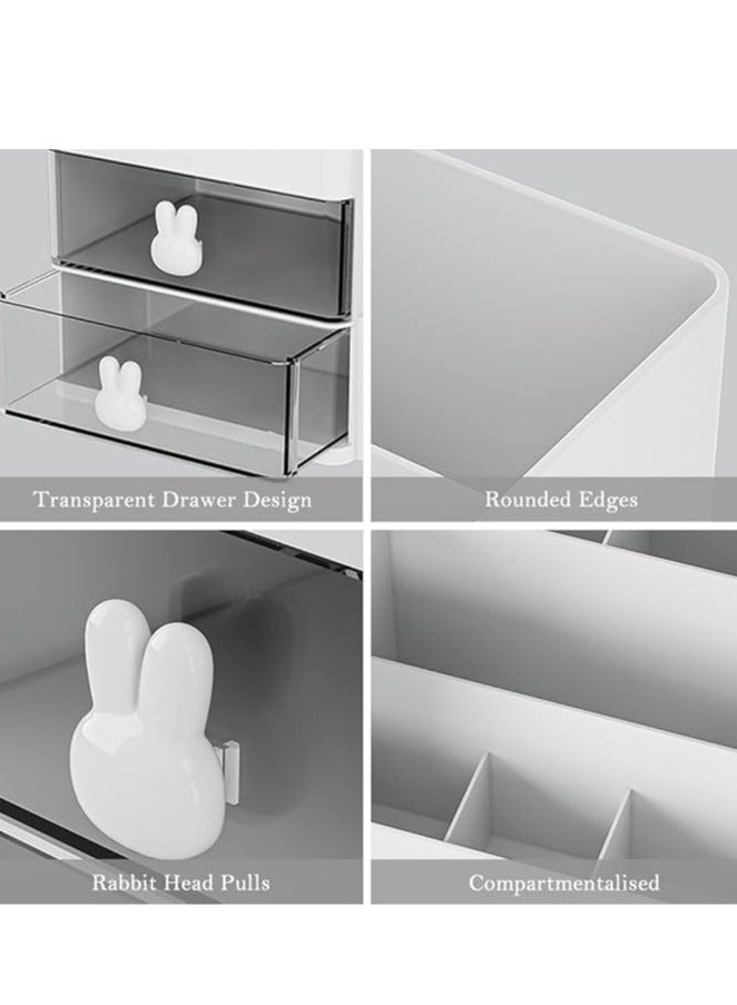 Arabest Makeup Organizer Versatile Indoor Storage Box for Cosmetics Skincare and Sundries Desktop Organizer for Bedroom Office and Living Room Elegant Design - Image 4